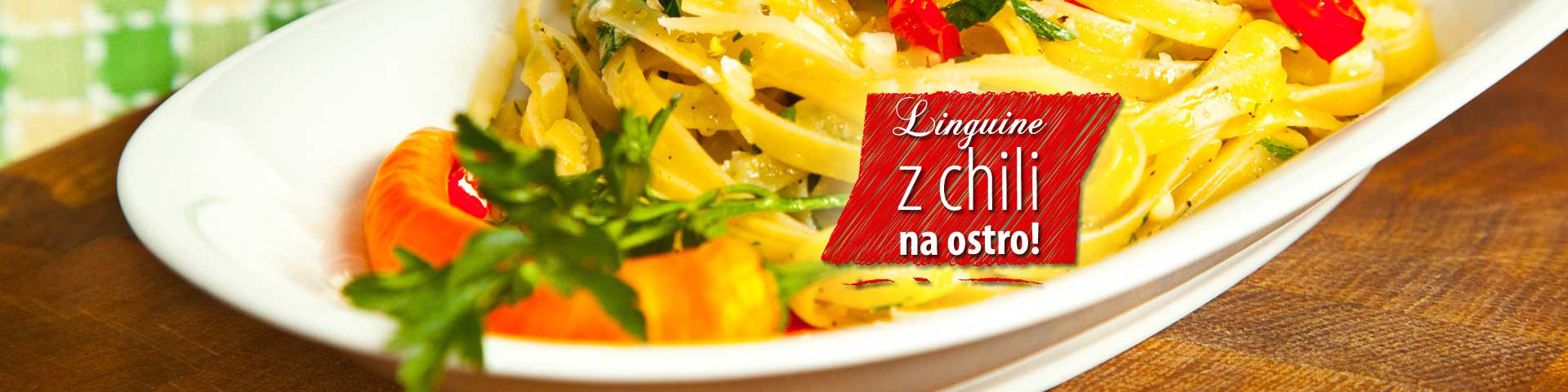 Linguine with spicy chilli