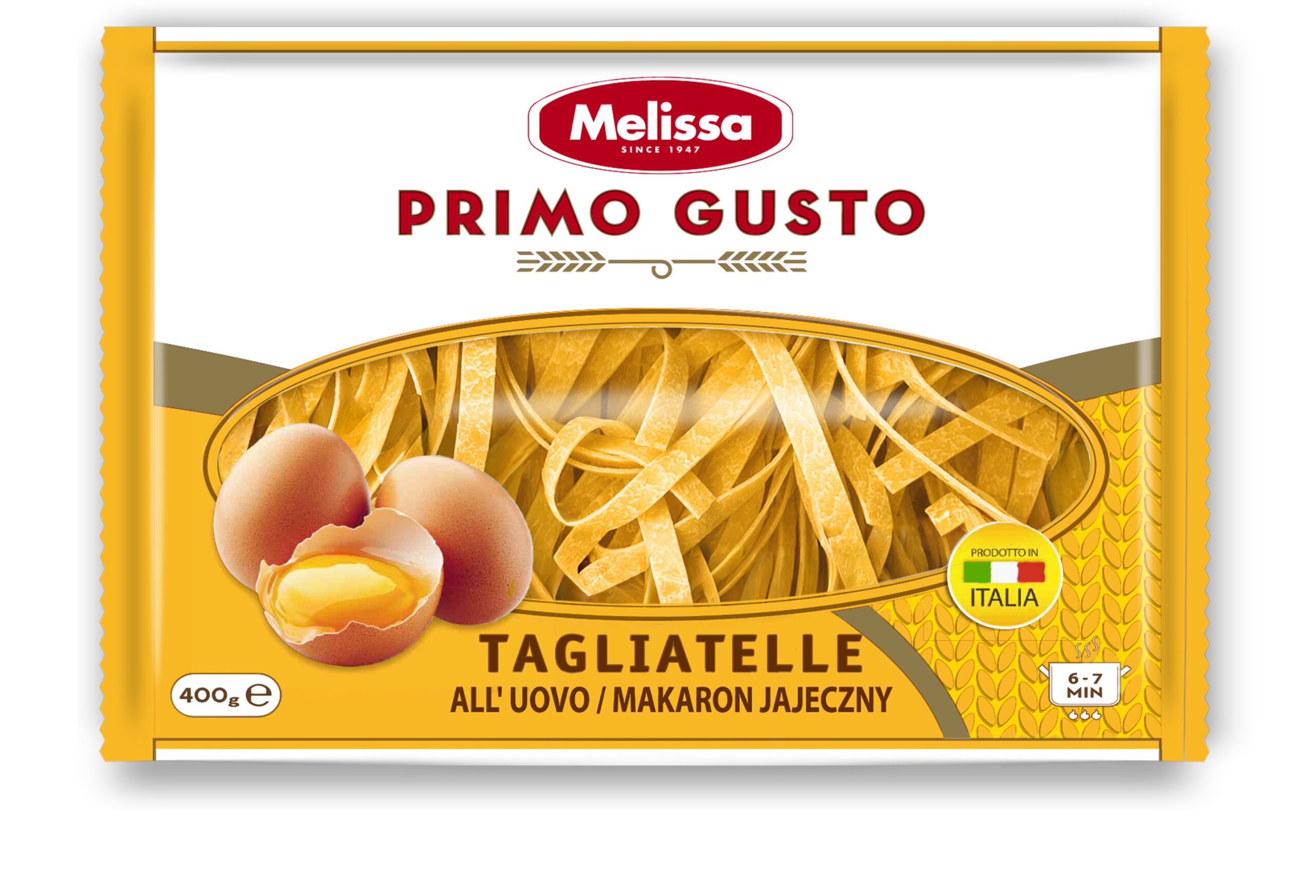 Tagliatelle z jajkiem
